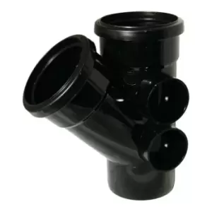 Ring-seal sng branch 135 DEG4 SOIL/110 blk - Black - Floplast