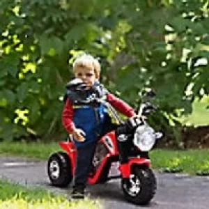 Homcom Electric Motorcycle with 3 Wheels, Red