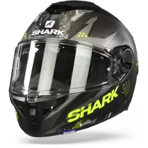 Shark Spartan Gt Carbon Urikan Mat Carbon Anthracite Yellow DAY M