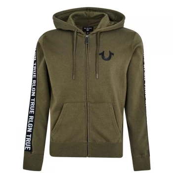 True Religion Tape Logo Zip Hoodie - Kalamata