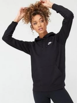 Nike NSW Essential Pullover Hoodie - Black, Size XL, Women