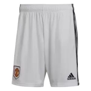 adidas Manchester United Home Shorts 2022 2023 Adults - White