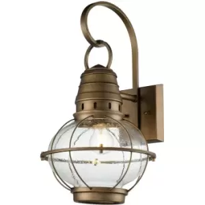 Elstead Lighting - Elstead Kichler Bridgepoint Outdoor Wall Lantern Natural Brass, IP44