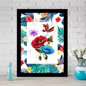 SC056698251752 Multicolor Decorative Framed MDF Painting