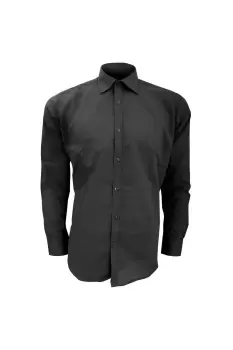 Slim Fit Long Sleeve Business Work Shirt