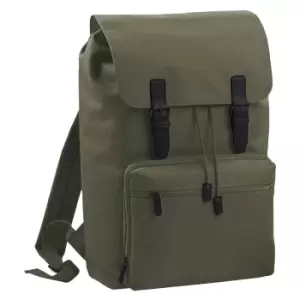 Bagbase Heritage Laptop Backpack Bag (Up To 17" Laptop) (Pack of 2) (One Size) (Olive/Black)