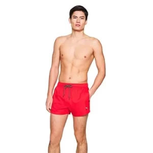 Puma Mens Short Length Swim Shorts Red Small