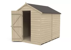 Forest Garden 8 x 6ft Apex Overlap Pressure Treated Shed