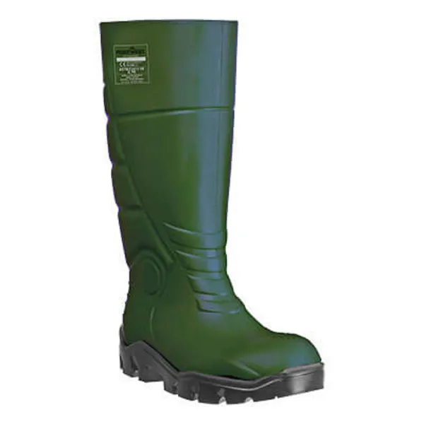 Portwest PU Safety Wellington Boots FD95GNR40 Colour: Green