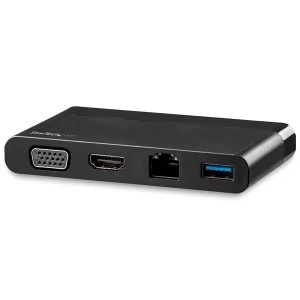 StarTech USB C Multiport Adapter with HDMI and VGA 1x USB A