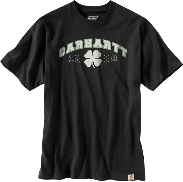 Carhartt Relaxed Fit Heavyweight Shamrock T-Shirt, black, Size S