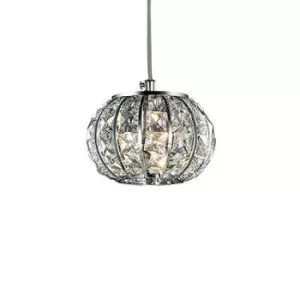 Calypso 1 Light Small Ceiling Pendant Chrome, G9