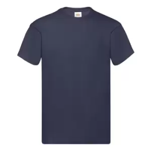 Fruit Of The Loom Mens Original Short Sleeve T-Shirt (S) (Deep Navy)