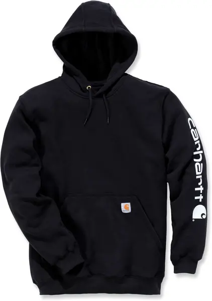 Carhartt Midweight Sleeve Logo Hoodie, black, Size S