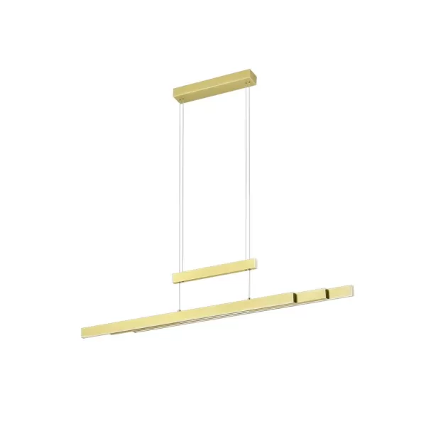 Trajan Modern Bar Pendant Ceiling Light Brass Matt 2700K-5000K