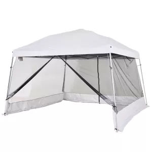 Outsunny 3.6m x 3.6m Pop Up Steel Frame Garden Gazebo White