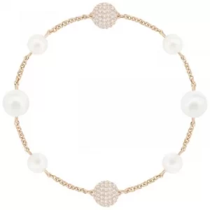 Ladies Swarovski Rose Gold Plated Remix Pearl Bracelet