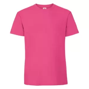 Fruit Of The Loom Mens Ringspun Premium T-Shirt (2XL) (Fuchsia)