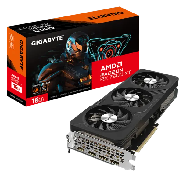 Gigabyte Radeon RX 7600 XT GAMING OC 16GB GDDR6 Graphics Card