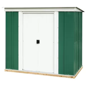 Rowlinson 6ft x 4ft Metal Pent Garden Shed