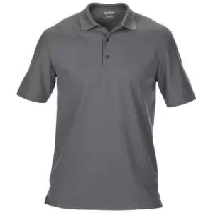 Gildan Mens Performance Sport Double Pique Polo Shirt (S) (Charcoal)