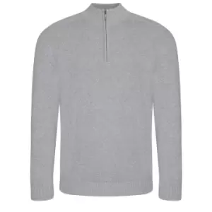 Ecologie Mens Wakhan Zip Neck Sweater (S) (Heather)