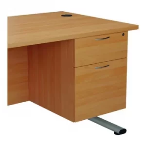 Jemini 655 Fixed Pedestal 2 Drawer Beech KF74411