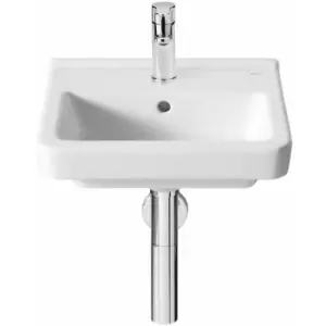 Dama-N Compact Wall Hung Basin 400mm Wide 1 Tap Hole - Roca