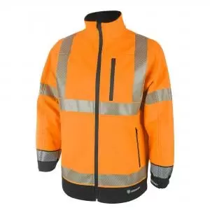 Beeswift High Visibility Two Tone Softshell Orange Black XL