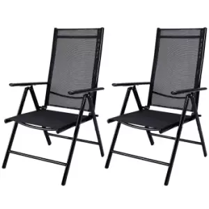 Garden Chair Bern 2Pcs Anthracite Aluminium