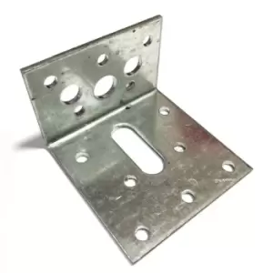 Strong Metal Adjustable Angle Corner Bracket Zinc Plated Silver - Size 60x40x60x2.5mm - Pack of 30