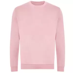 Awdis Mens Organic Sweatshirt (XXL) (Baby Pink)