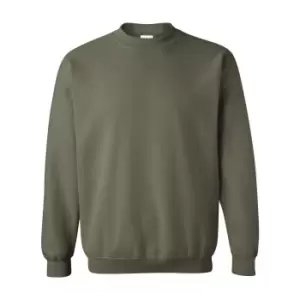 Gildan Heavy Blend Unisex Adult Crewneck Sweatshirt (M) (Military Green)