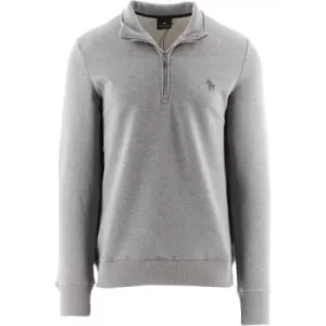 Paul Smith Grey Regular Fit Half Zip Top