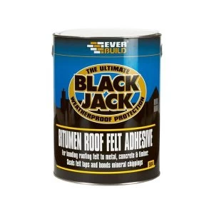 Everbuild Black Jack 904 Bitumen Roof Felt Adhesive 1 litre