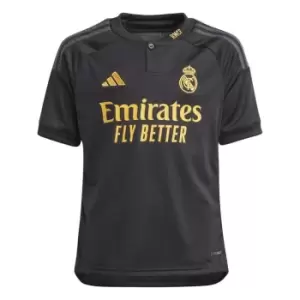 adidas Real Madrid Third Shirt 2023 2024 Juniors - Black