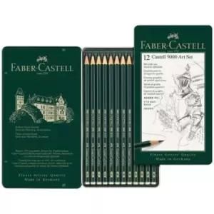 Faber Castell Castell 9000 Art Graphite Pencil Set Set of 12