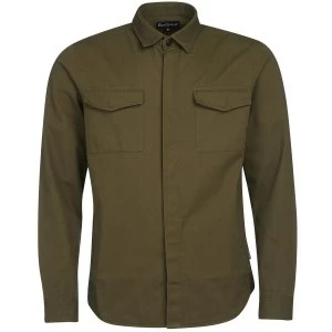 Barbour Mens Moorhouse Overshirt Olive XL