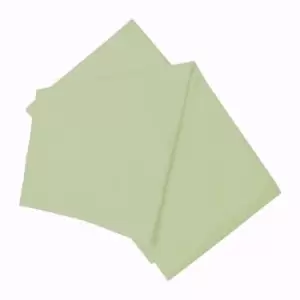 Belledorm Brushed Cotton Flat Sheet (Kingsize) (Green Apple)