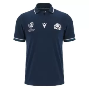 Macron Scotland Rugby Classic Home Shirt 2023 2024 Adults - Blue