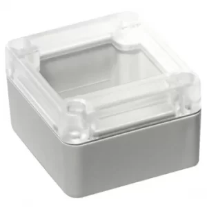 Hammond RP1025C Watertight ABS Enclosure 65 x 60 x 40 Clear Lid Grey