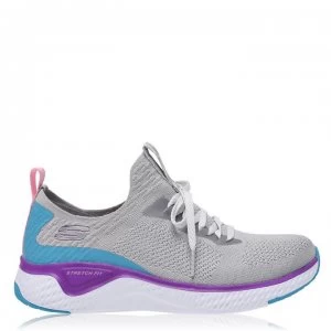 Skechers Solar Fuse Trainers Ladies - Grey/Multi