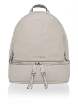 Michael Kors Rhea zip medium backpack Light Grey