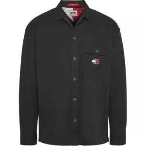 Tommy Jeans Tjm Classic Solid Overshirt - Black