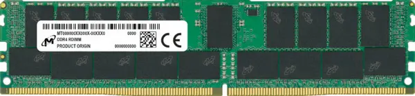 Micron Micron 32GB (1x32GB) 3200MHz CL22 ECC DDR4 RDIMM Server Memory MTA18ASF4G72PDZ-3G2R