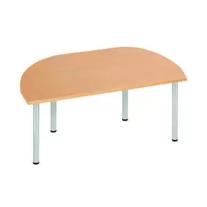 Jemini Semi Circular Multipurpose Table 1600x800x730mm Beech KF819899