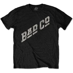 Bad Company - Slant Logo Unisex Medium T-Shirt - Black