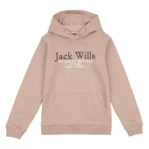 Jack Wills Kids Batsford Script Logo Hoodie - Brown