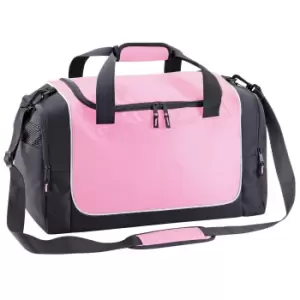 Quadra Teamwear Locker Duffle Bag (30 Litres) (Pack of 2) (One Size) (Classic Pink/Graphite/Whi)