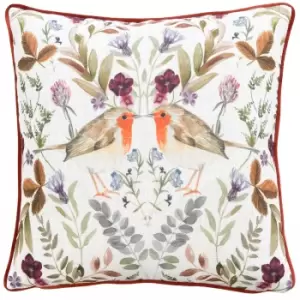 Mirrored Robin Cushion Sunset